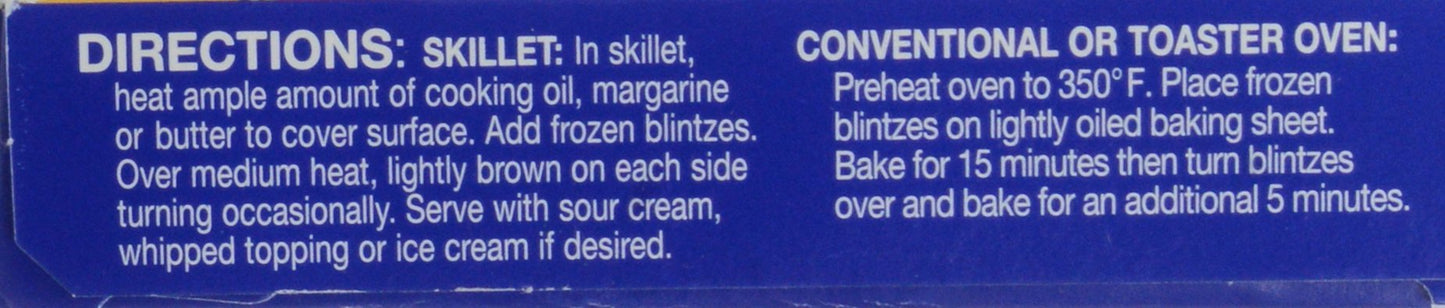 Golden, Blueberry Blintzes, 13 oz (Frozen)