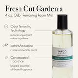 LAFCO New York Odor Removing Room Mist, Fresh Cut Gardenia - 4 oz - Eliminates Unpleasant Scents & Provides Luxurious Fragrance - Up to 750 Pump