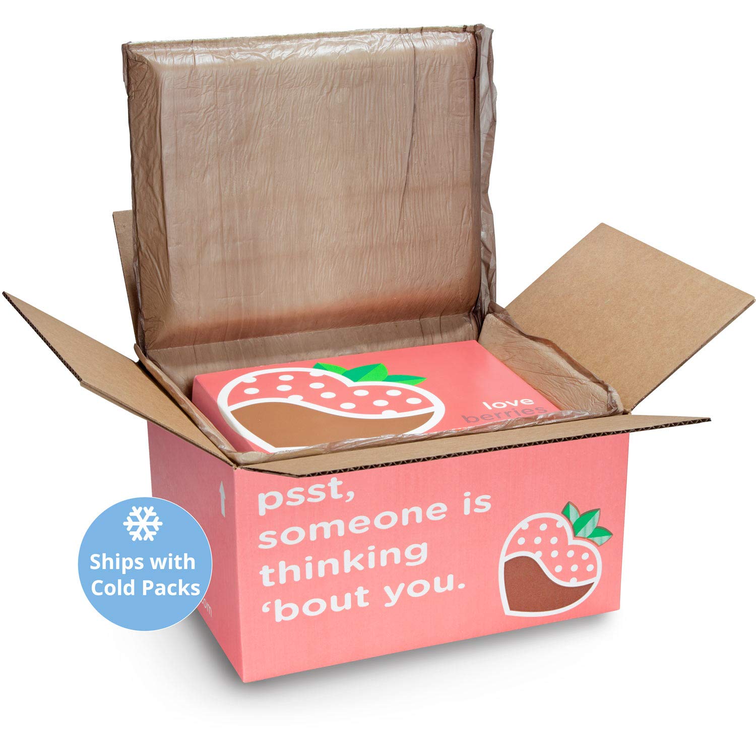 A Gift Inside 9 Berry Bites Chocolate Covered Strawberries by Love Berries (Fun Size)