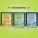 Twinings Herbal Tea Variety 3-Pack - Pure Peppermint, Pure Camomile + Lemon & Ginger Tea Bags, Naturally Caffeine-Free, 20 Count Each