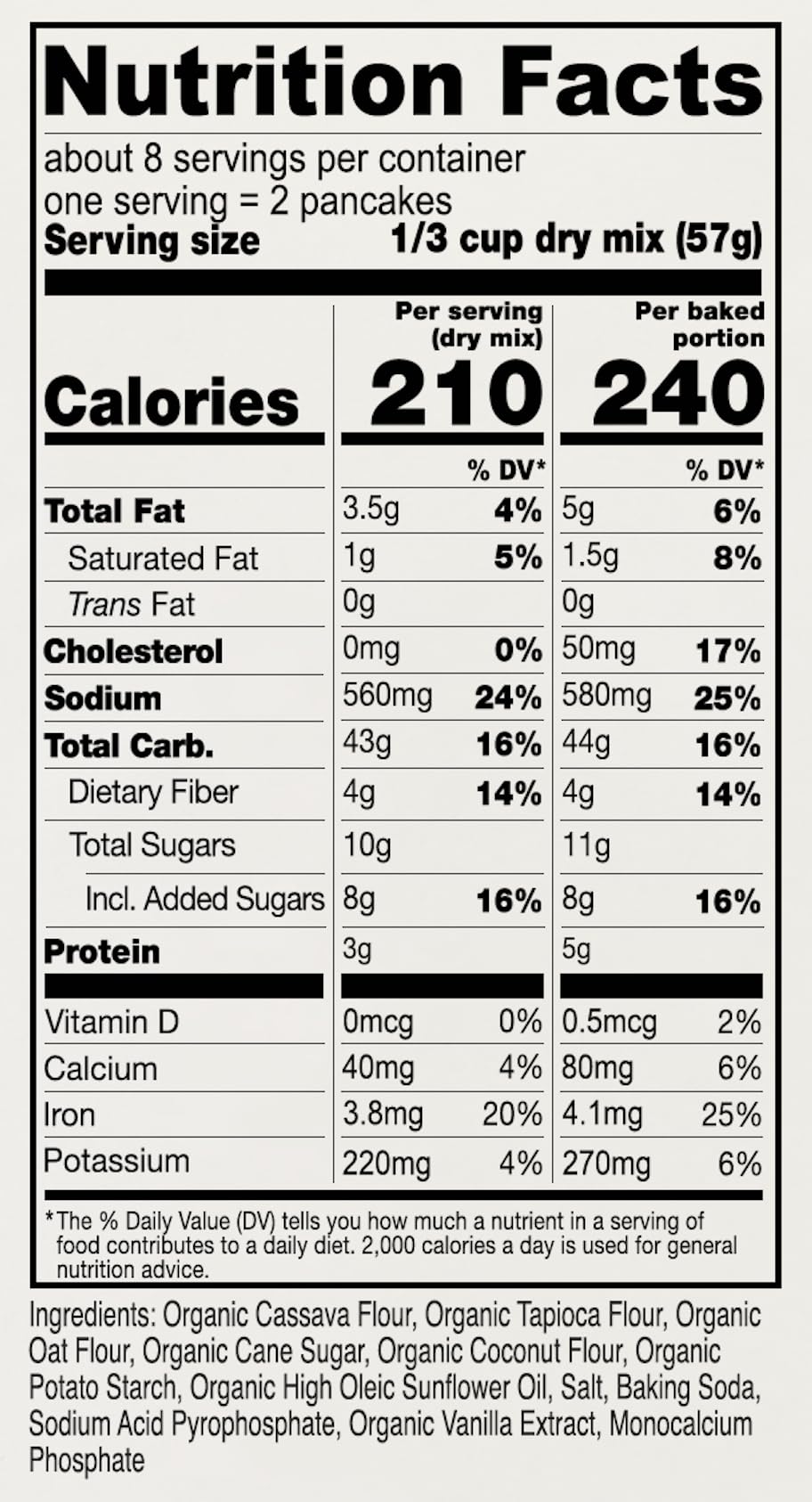 Anthony's Organic Pancake Mix, 1 lb, Dairy Free, Gluten Free, Non GMO