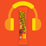 REESE'S OUTRAGEOUS! Peanut Butter, Caramel and PIECES King Size, Candy Bars, 2.95 oz (18 Count)