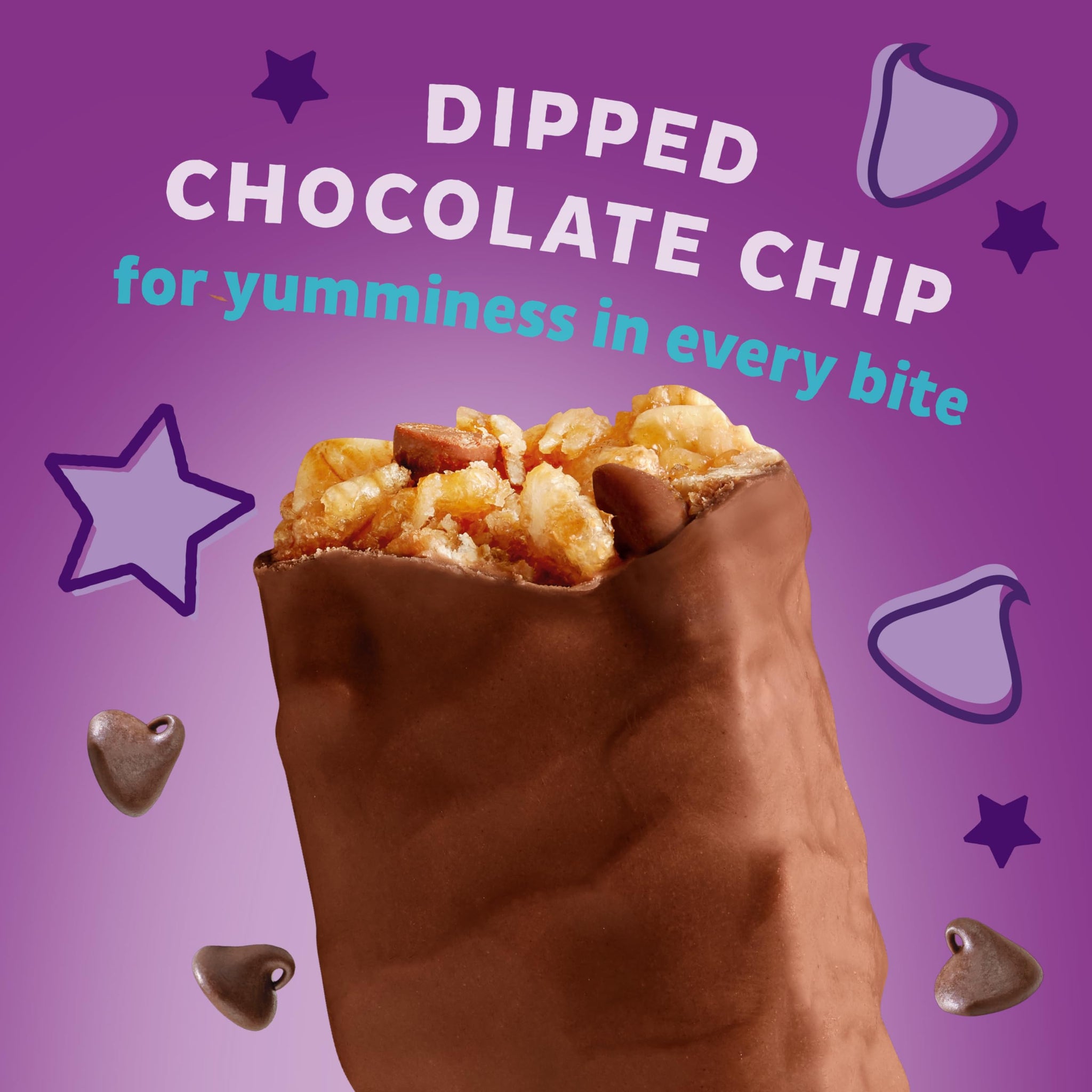 Annie's Organic Dipped Granola Bars, Chocolate Chip, Peanut Free, 10 Bars, 9.2 oz