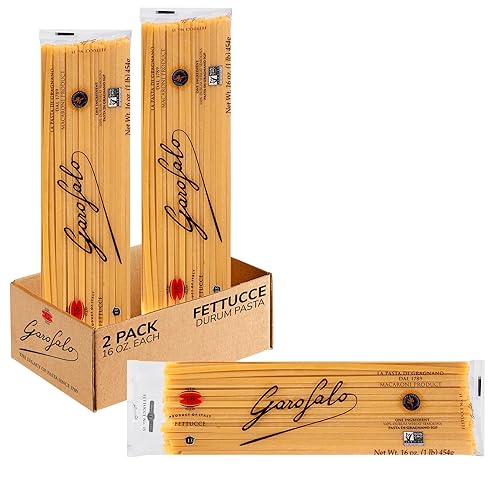 Garofalo - Premium Durum Wheat Semolina Fettucce Pasta, Italian Made, Bronze-Drawn, Al-Dente, One-Ingredient Pasta (2 pack)