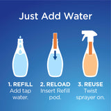Clorox All-Purpose Cleaning Refill Cartridge for Clorox All-Purpose Cleaning System, Household Essentials, Two Refill Cartridges - 0.66 Ounces