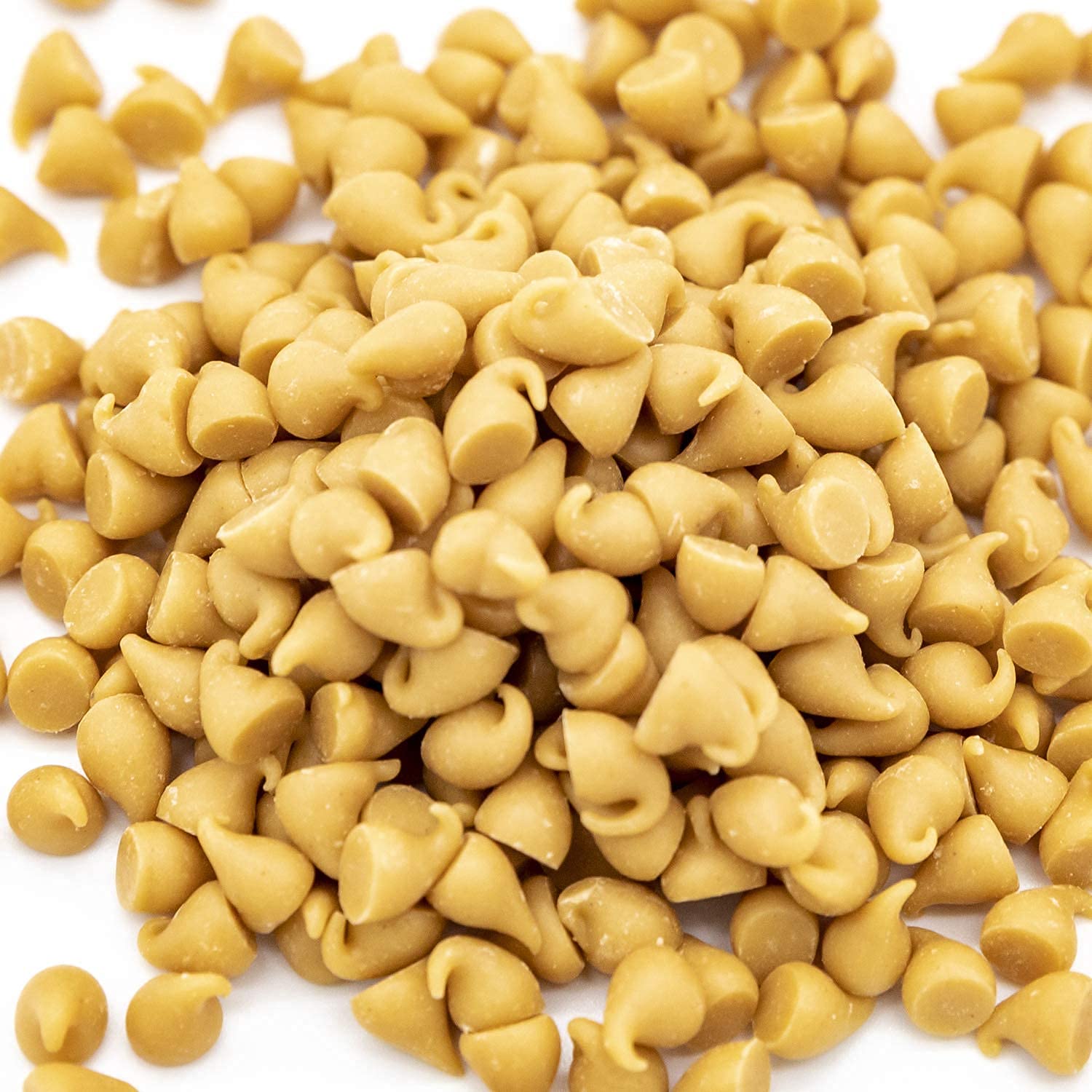 Mini Peanut Butter Drops, Bulk Size, Baking Chips (1 lb. Resealable Zip Lock Stand Up Bag)