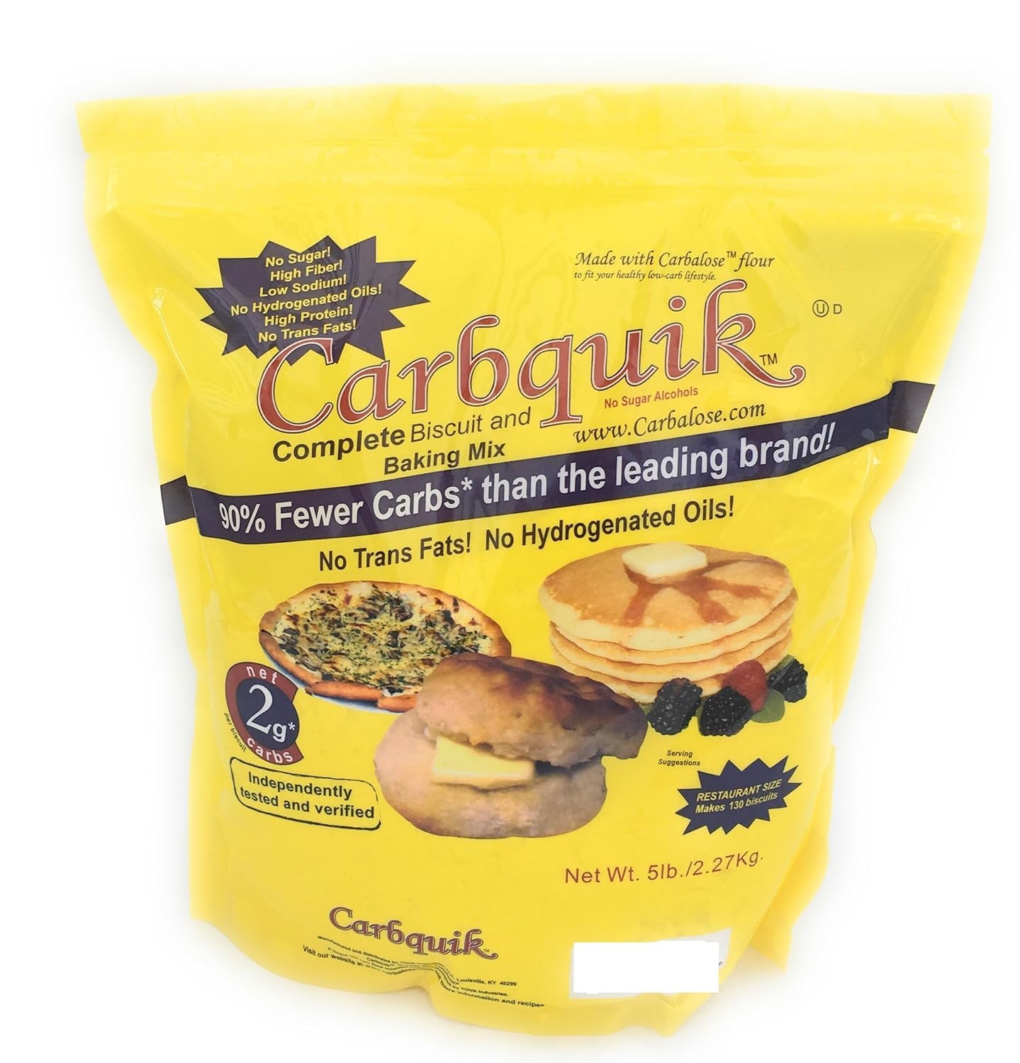Carbquik Low Carb Baking Mix (5 lb. Resealable Pouch) Kosher Keto Friendly
