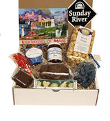 Box of Maine's Valentines Day Gift pack for Him or Her | Maine Gifts | Needhams, Chocolate Blueberries, Whoopie Pie, Blueberry Candle, Lobster pop