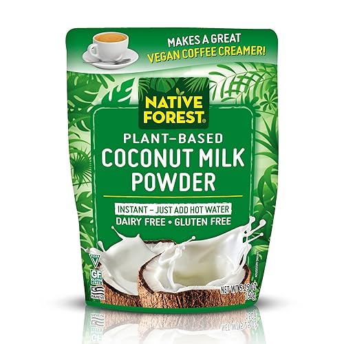 Native Forest Coconut Milk Powder - Vegan Coconut Cream Powdered Creamer, Dairy Free, Gluten Free - 5.25 ounce Bags (Pack of 6)