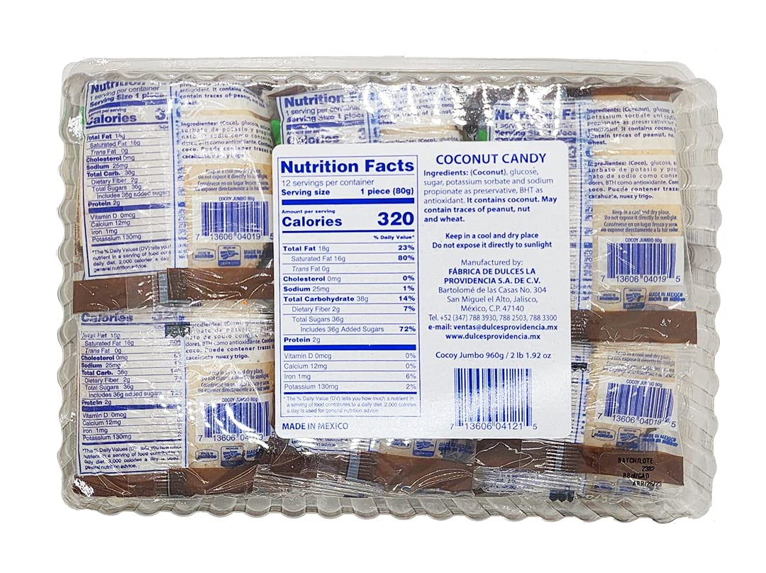 Cocoy Coconut Candy 2lb 1.92oz 12pieces