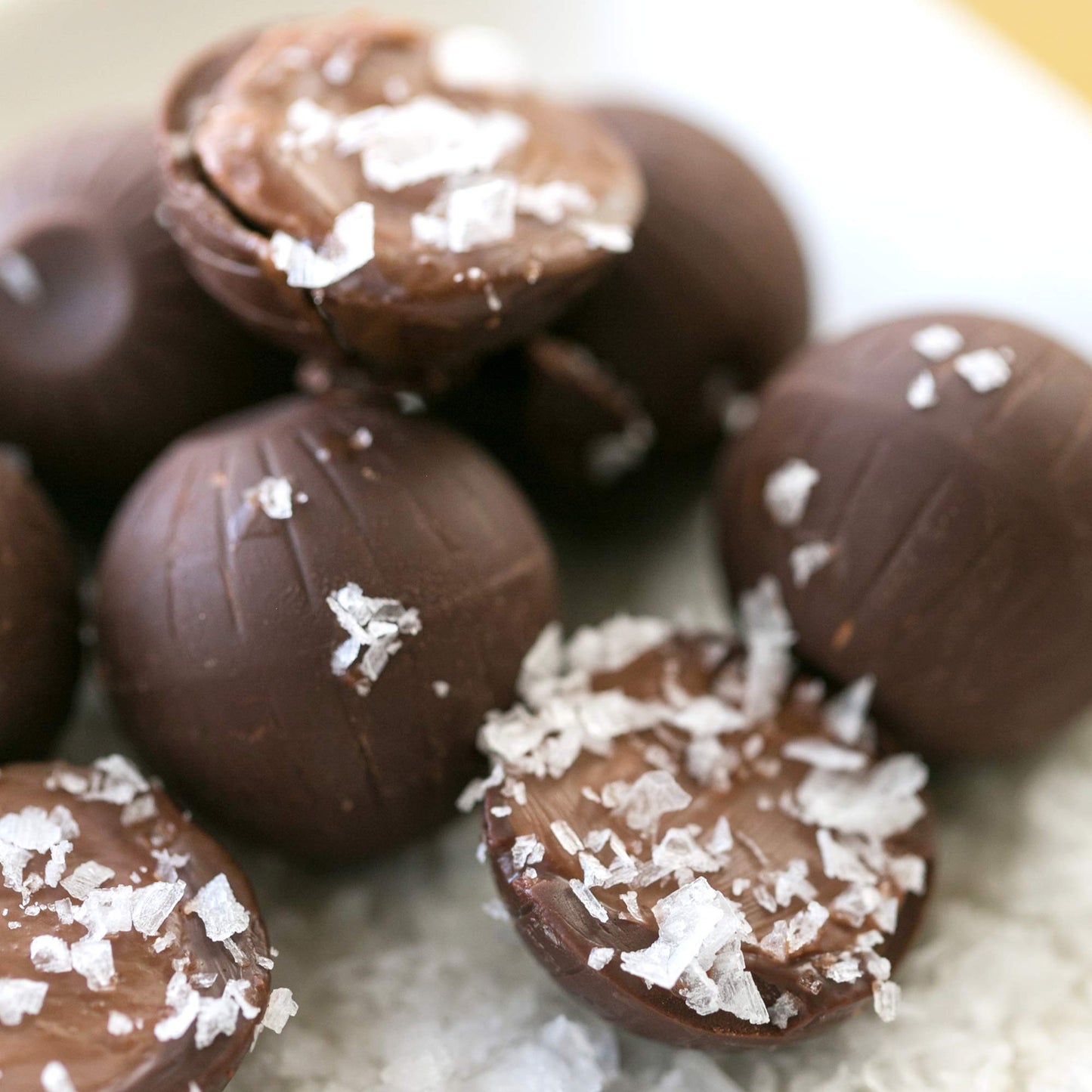 Americas Organic Dark Chocolate Sea Salt Truffles 4.2 Ounce 10 per Pack 8 Packs per case. 4.20 Ounces (Case of 8)