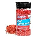 Bakerpan Red Nonpareils Sprinkles - 7 Ounces Red Sprinkles for Cake Decorating - Edible Nonpareils for Cupcakes, Ice Cream, Cake Decorations (Made in