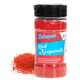 Bakerpan Red Nonpareils Sprinkles - 7 Ounces Red Sprinkles for Cake Decorating - Edible Nonpareils for Cupcakes, Ice Cream, Cake Decorations (Made in