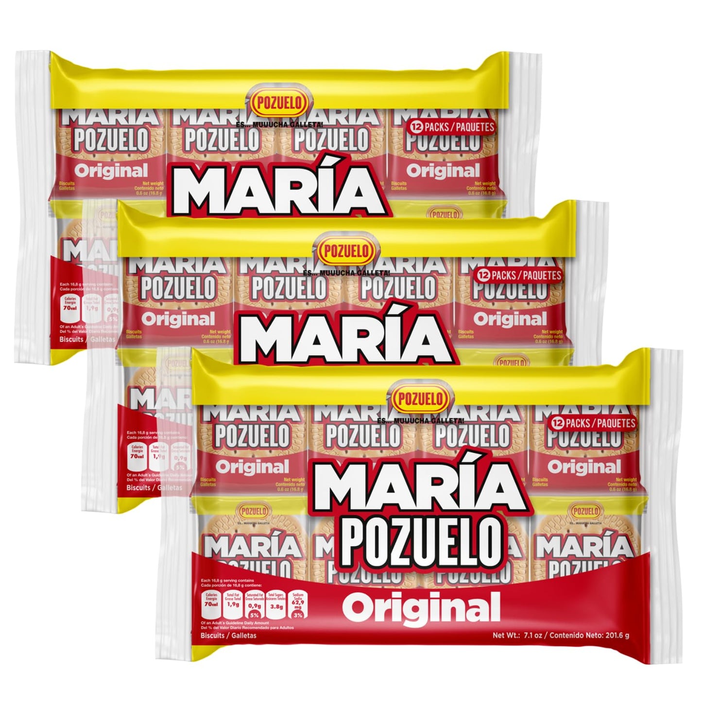 Maria Pozuelo, Original Cookies, 8.89 oz (Pack of 3)