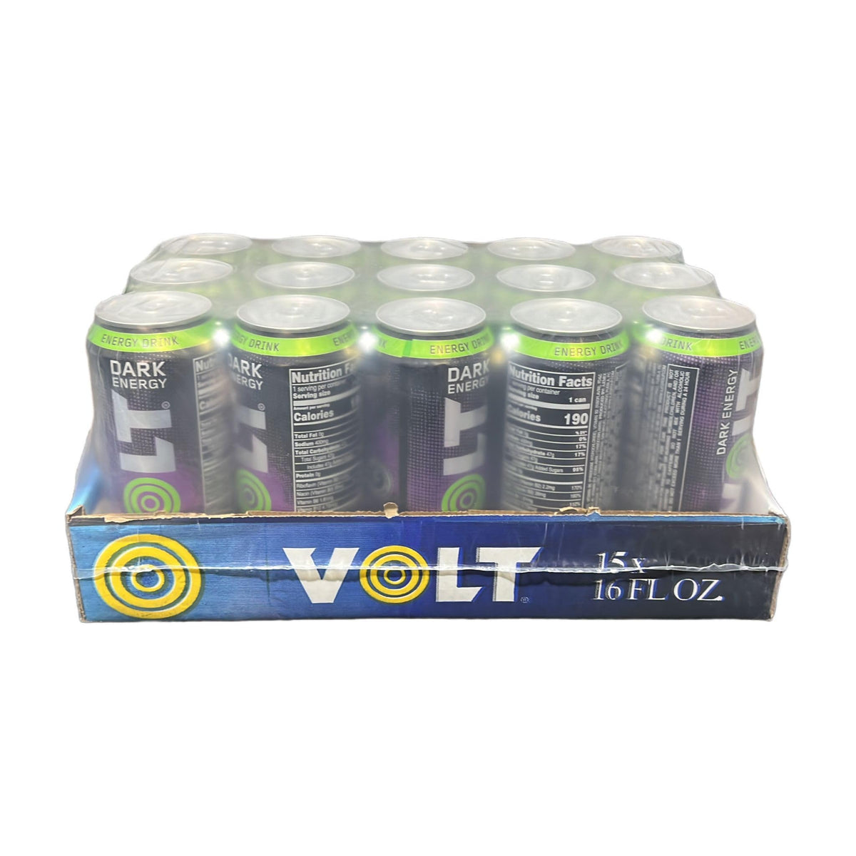 VOLT Dark Energy Drink (16 fl. oz. - 15pcs Case, Berries)
