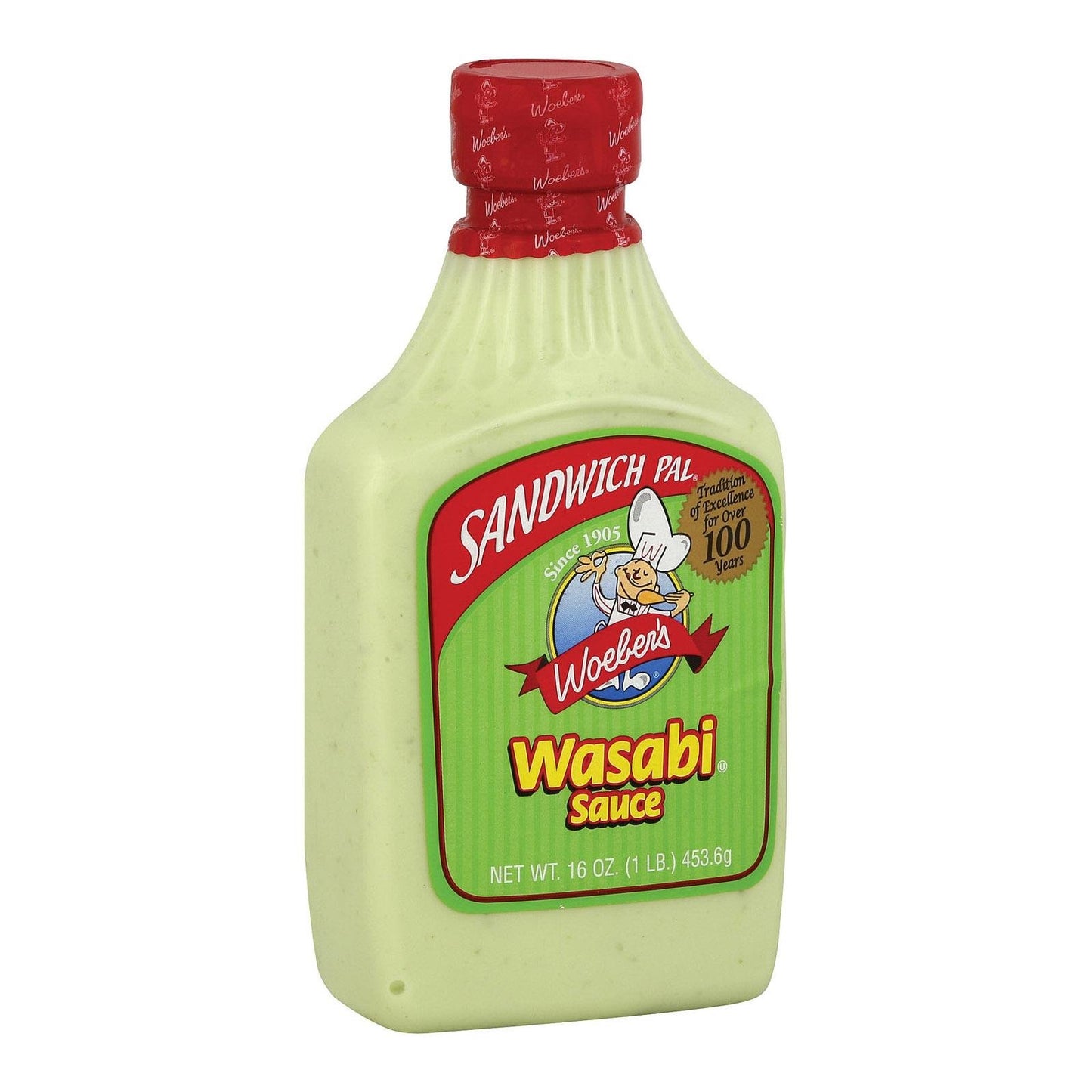 Woeber Sandwich Pal Wasabi Sauce 16 Oz Bottle (Pack of 1)