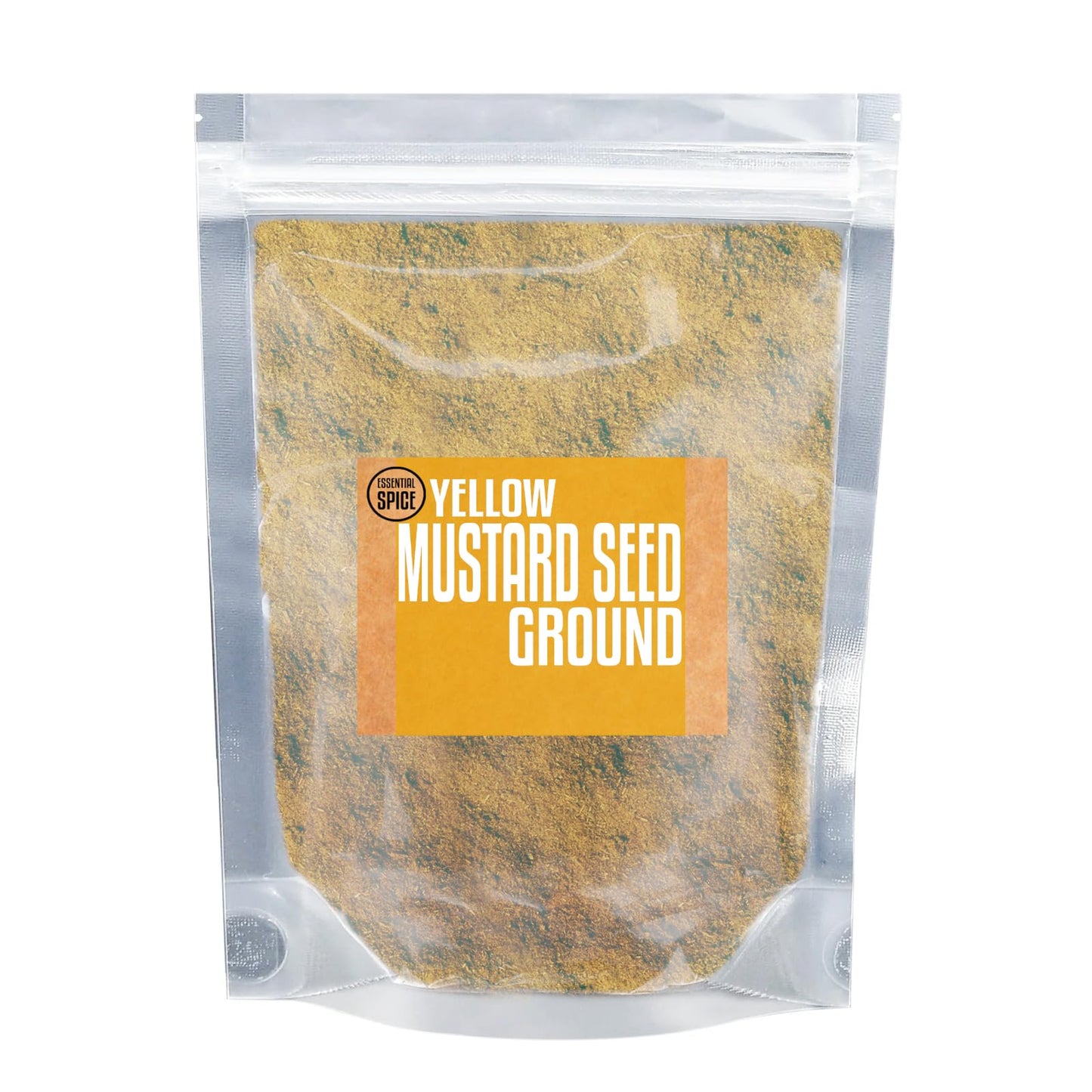 Essential Spice Ground Yellow Mustard - Mild, Tangy & Earthy Flavor - Finely Ground Yellow Mustard Seeds for Rubs, Sauces, Seasonings & Pickling (25