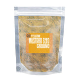 Essential Spice Ground Yellow Mustard - Mild, Tangy & Earthy Flavor - Finely Ground Yellow Mustard Seeds for Rubs, Sauces, Seasonings & Pickling (25