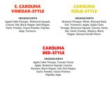 True Made Foods Pitmaster Carolina BBQ Sauce Variety Pack - Carolina Red, Carolina Gold, East Carolina Mop Sauce - Traditional, All-Natural BBQ Sauces
