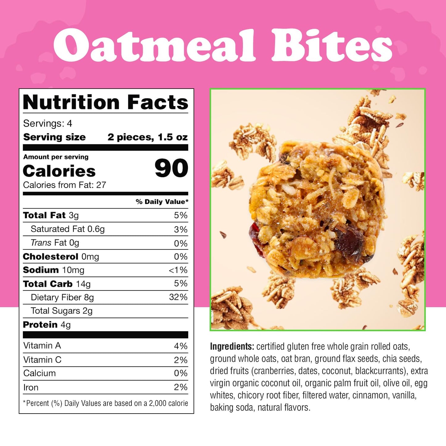 Alyssa’s Oatmeal Bites ? Gluten Free Cookies, Healthy Snacks from The Bakery ? Sugar Free Soft Cookies, Low Carb, Keto Protein Snacks ? Gluten Free