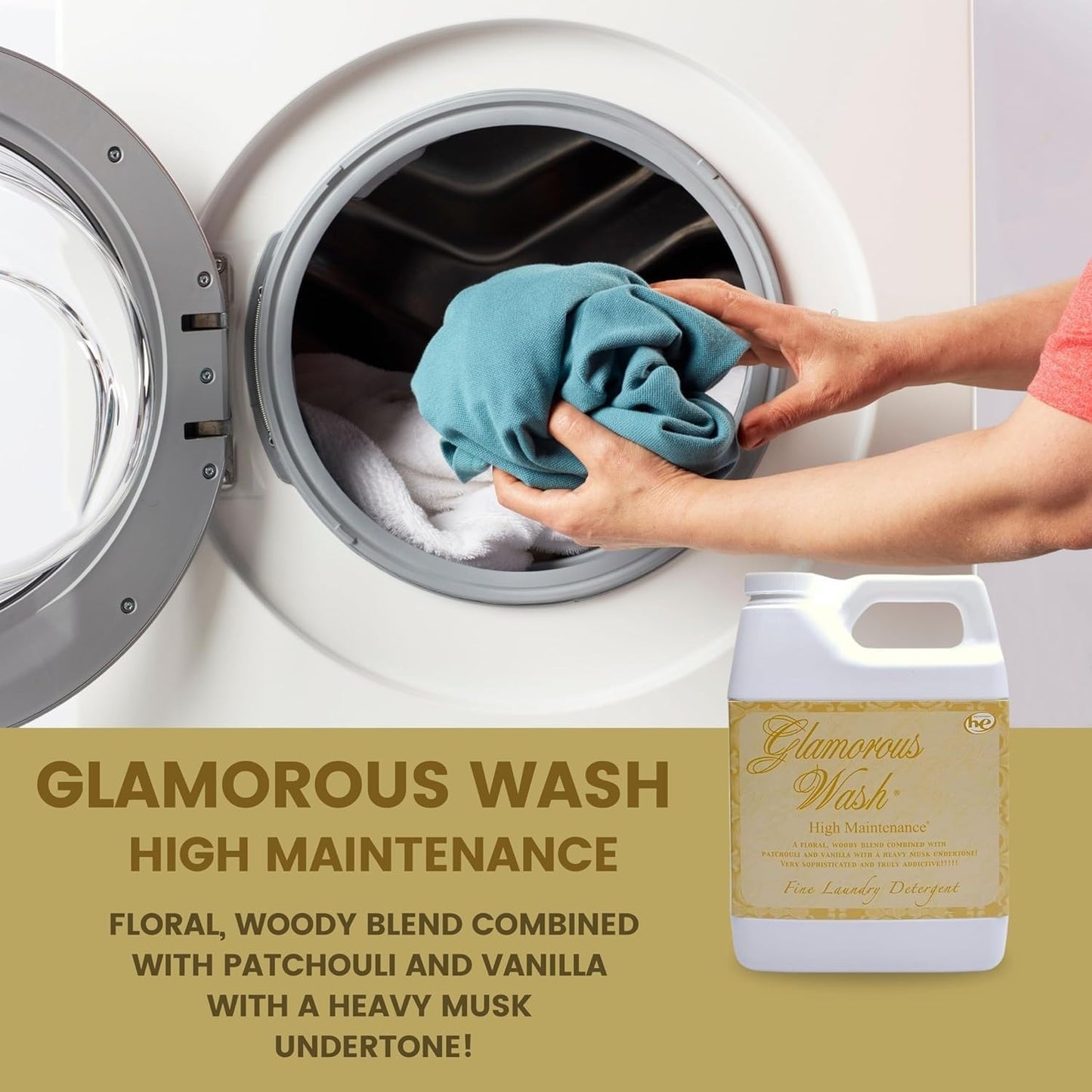 Tyler's Glamorous-Wash Diva Laundry Detergent 128oz (Pack of 1) ILIOS Packaging.