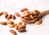 Almonds and Cashews Mix, 1 Pound - Dry Roasted Nuts with Himalayan Salt, Protein Rich Trail Mix, Healthy Vegan Snack, No Oils and Preservatives, Good