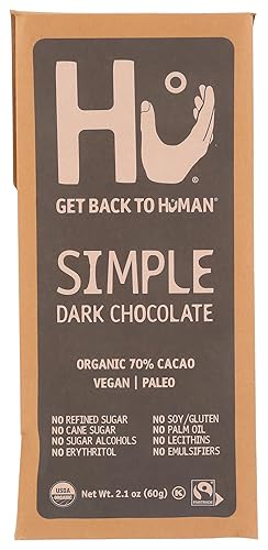 Hu Kitchen Organic Simple Dark Chocolate Bar, 2.1 OZ