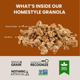 Erin Baker’s Homestyle Peanut Butter Granola with Ancient Grains - Made from Natural Ingredients, Crunchy Texture, Versatile Snack or Cereal - Vegan