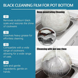 EASLIF Powerful Burnt Residue Remover for Cookware, 2026 New Pot Bottom Black Stain Remover, Seaweed Mud Black Cleaning Film for Pots & Pans
