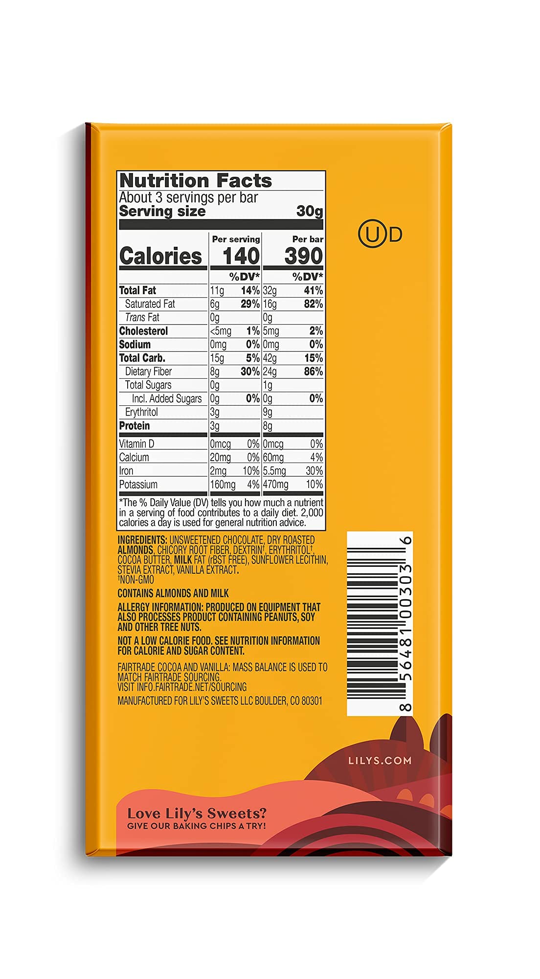 Lily's Chocolate Variety Pack | Stevia Sweetened, No Added Sugar, Low- Carb, Keto Friendly | 6 Flavors, 1 Bar each | Sampler, Gift Set