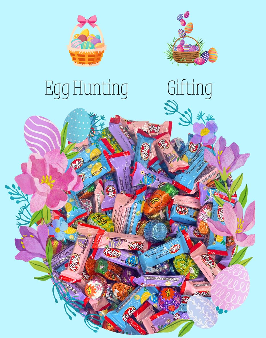 Easter Chocolate Candy Variety Pack - 5 Lb - Bulk Easter Candy - Easter Candy Bulk - Assorted Chocolate - Easter Basket Candy - Bulk Chocolate Easter