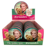 The Golden Girls Marshmallow Flavored Candy - Twelve (12) Fernando's Missing Ear Collectible Candy Tins with Display - Bear Ear Shapped Candies