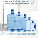 Cuitrent Stainless Steel Bucket Brush, 28 inch, 2 Pack, Nylon Bristles, Plastic Handle, Bendable Head, Suitable for 1 to 5 Gallon Buckets