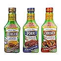Tony Chachere Pourable Marinades, Burger, Pork & Chicken Variety Pack, 12 fl oz, 3 Count