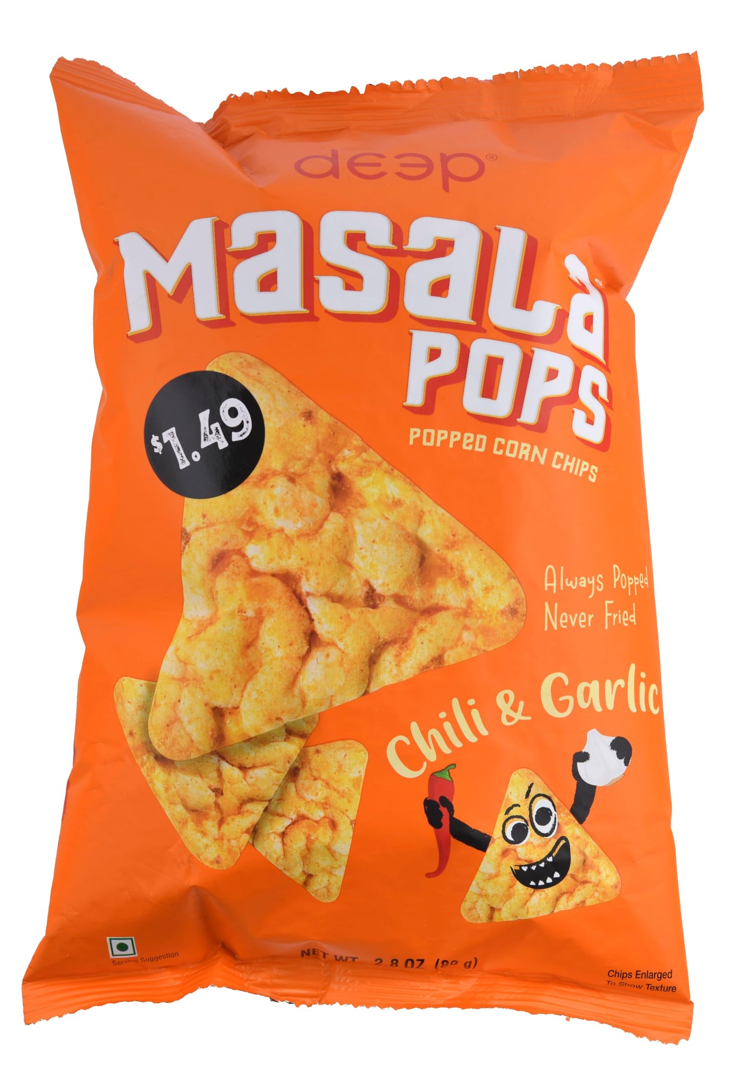 Masala Pops Chili & Garlic (2.8oz)