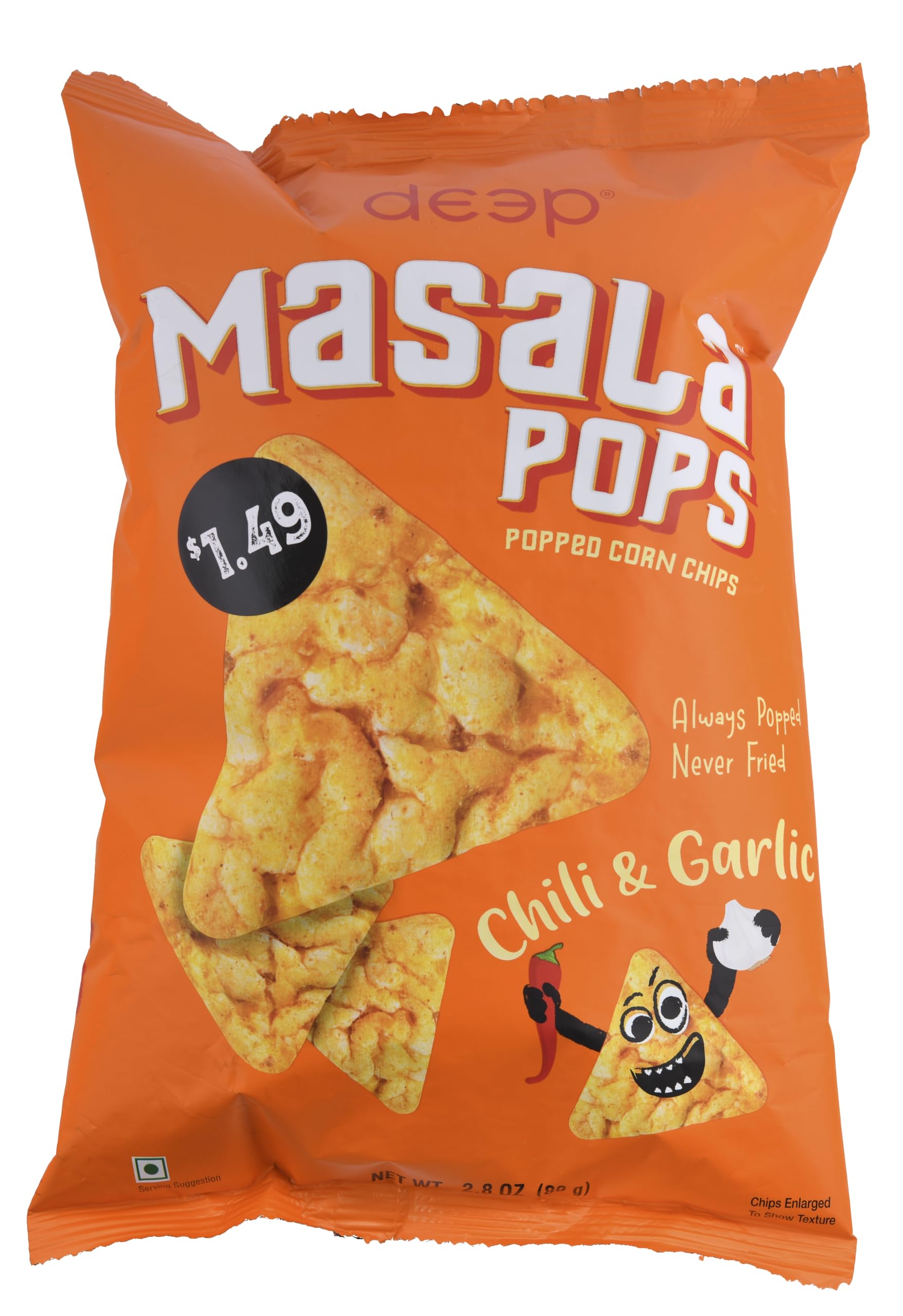 Masala Pops Chili & Garlic (2.8oz)