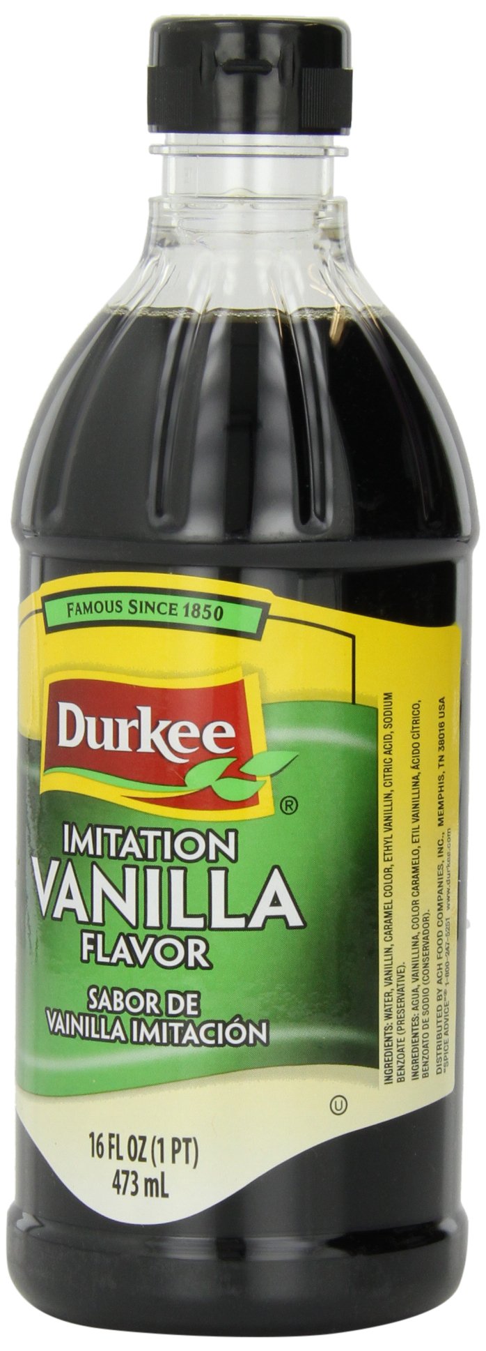 Durkee Vanilla Flavor Imitation, 16-Ounce Container (Pack of 6)