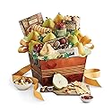 Harry & David Favorites Deluxe Food Gift Basket, Fruit And Cheese Gift Basket With Pears, Moose Munch Popcorn, Galettes, Cheese, Relish, Crackers