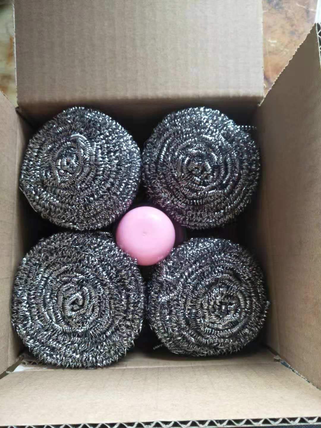 8 Pack Stainless Steel Scourer with a Free Handle