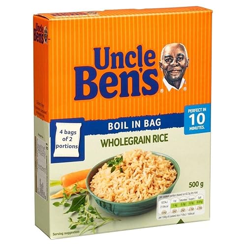 Uncle Ben's Boil in Bag Wholegrain Rice (4x125g)