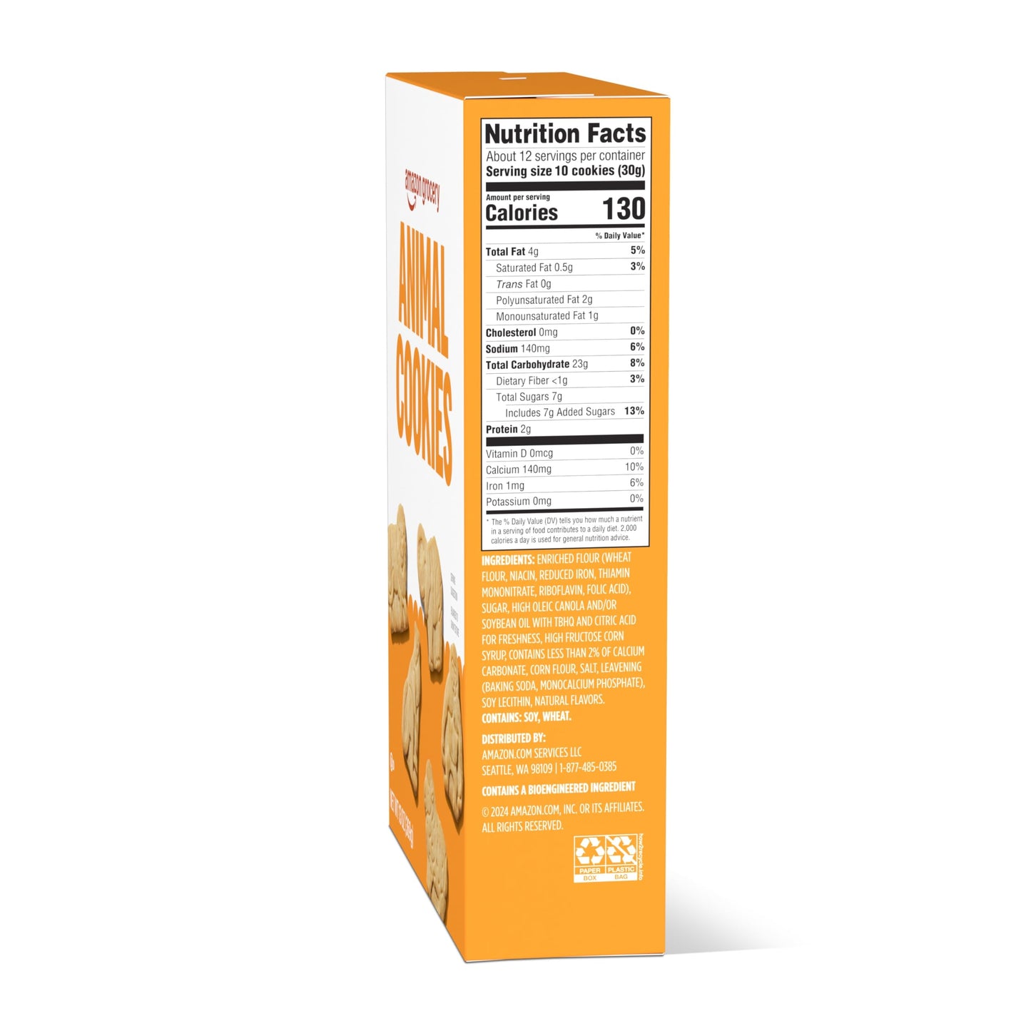 Amazon Grocery, Animal Cookies, 13 Oz