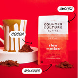Counter Culture Whole Bean Coffee 2-Pack (Big Trouble - Medium Dark Roast & Slow Motion - Organic Decaf Medium Roast) Sustainably Sourced, Whole