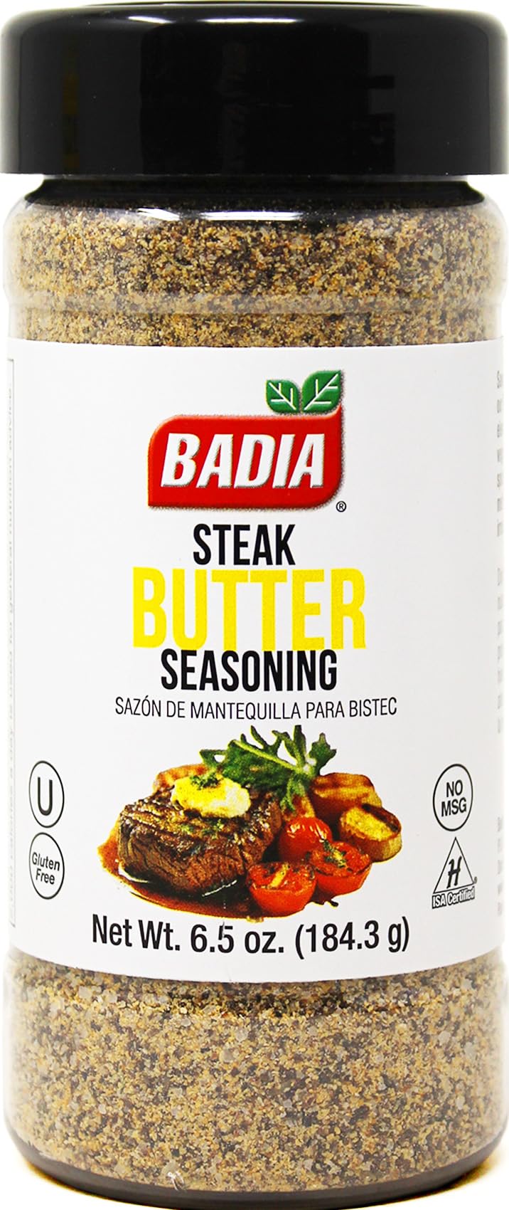 Badia Steak Butter Seasoning, 6.5 oz - Creamy Blend of Herbs & Spices, Gluten Free, No Msg