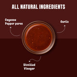 Hook & Arrow Cayenne Garlic Hot Sauce - Low Sugar Louisiana Style Mild Garlic Pepper Sauce - Award Winning, Gluten-Free, Vegan, Paleo (5 fl oz, 30