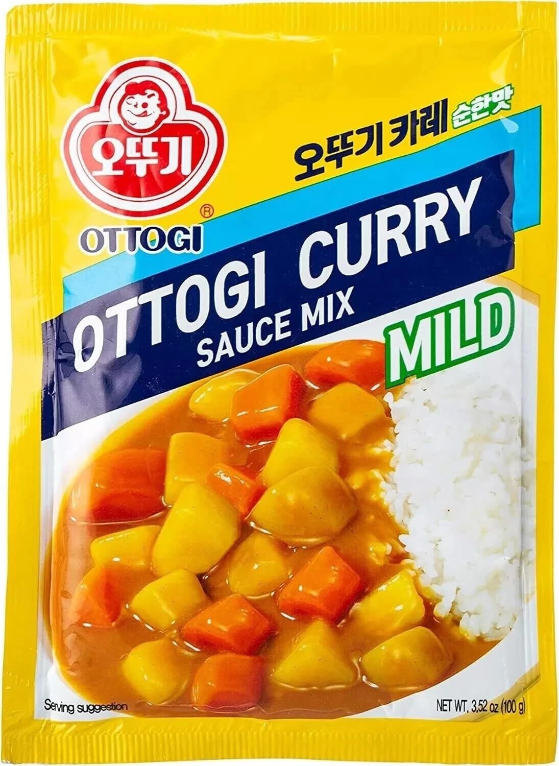 Ottogi Mild Curry Sauce Mix, 3.52 oz (100g)