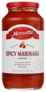 Mezzetta, Sauce Pasta Marinara Spicy, 25 Ounce