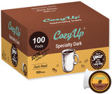 Cozy Up 100-Count Specialty Dark Single-Serve Coffee Pods Compatible with Keurig K-Cup Brewers Dark Roast