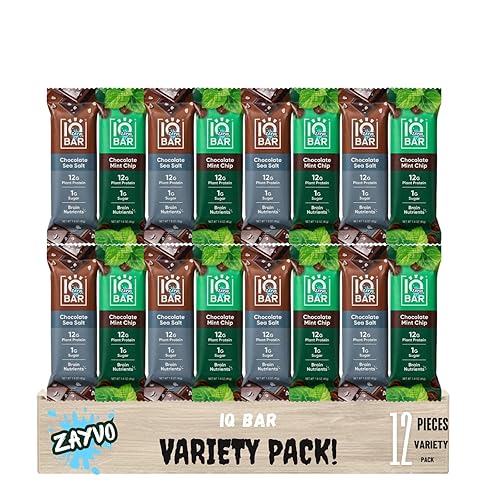 Protein Bar Variety Pack, 1.6 oz., 12 ct | High Protein Snack Bars, Low Sugar & Keto Friendly, Brain & Body Fuel, Convenient On-the-Go Nutrition