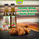 Kendel Spicy Sweet Garlic Sauce - Authentic Jamaican Sweet and Spicy Garlic Sauce, 142ml | Perfect for Wings, Marinades, and Table Seasoning