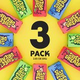Sweet Dreams Center Filled Soft Chewy Candy Individually Wrapped, Gluten-Free Candies Party Size, Bulk Fruit Chews Candy for Kids - Fruit Punch